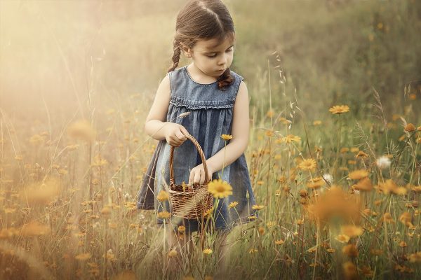 Sin título-16 Fotografía de niña recogiendo margaritas en el campo